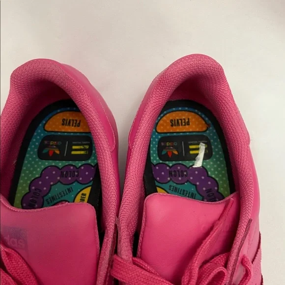 Adidas Superstar Pharrell Williams Pink Mens Size 12 Shoes Originals - Picture 4 of 15